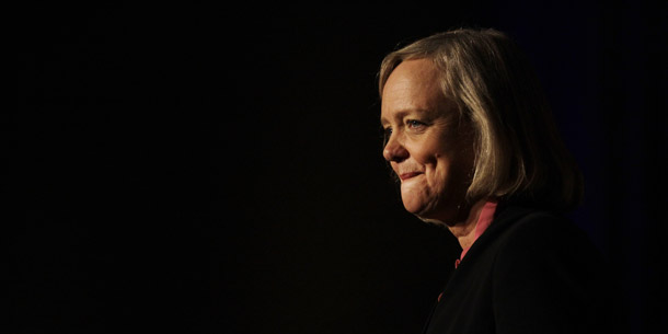 California Republican gubernatorial candidate and former eBay CEO Meg Whitman speaks during the state Republican convention in Santa Clara, CA, on March 12, 2010. (AP/Marcio Jose Sanchez)
