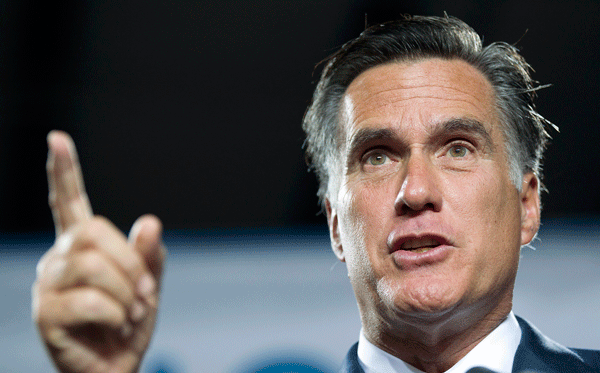 Republican presidential hopeful former Massachusetts Gov. Mitt Romney talks about his plan for creating jobs and improving the economy during a speech on September 6, 2011. (AP/Julie Jacobson)