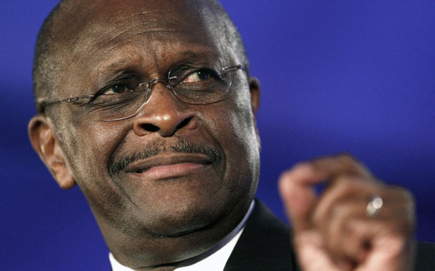 Republican presidential hopeful Herman Cain speaks at the Republican Leadership Conference in New Orleans, Friday, June 17, 2011. (AP/Patrick Semansky)