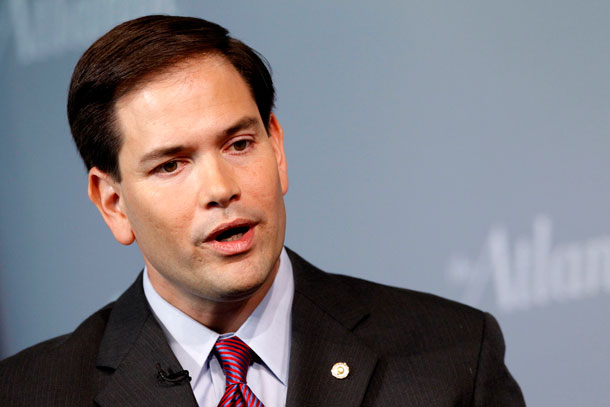 Sen. Marco Rubio (R-FL) is gaining popularity as a potential vice presidential choice for Mitt Romney. A Romney-Rubio presidency would push a number of counterproductive policies on immigration. (AP/ Haraz N. Ghanbari)