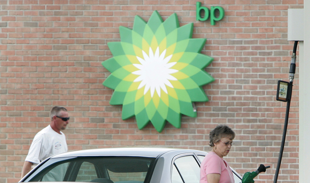 BP, along with the rest of the world’s five biggest public oil companies—Chevron,  ConocoPhillips, ExxonMobil, and Royal Dutch Shell—are hardly in need of a tax  cut: They earned a combined record profit of $137 billion in 2011 due to  high oil and gasoline prices. (AP/Amy Sancetta)