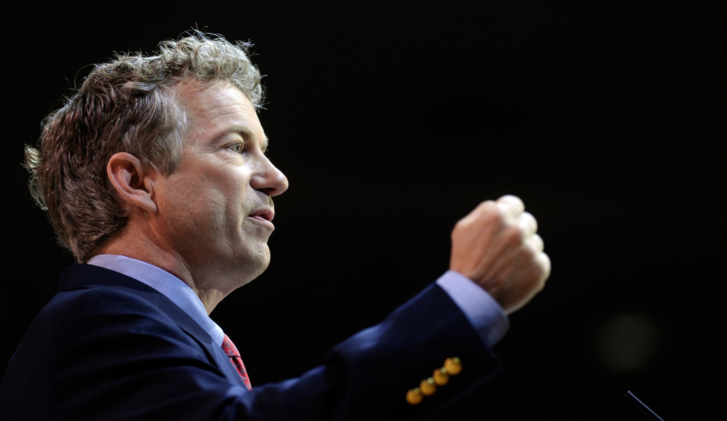 Sen. Rand Paul (R-KY), speaks at the Conservative Political Action Committee annual conference in National Harbor, MD on March 7, 2014. (AP/Susan Walsh)