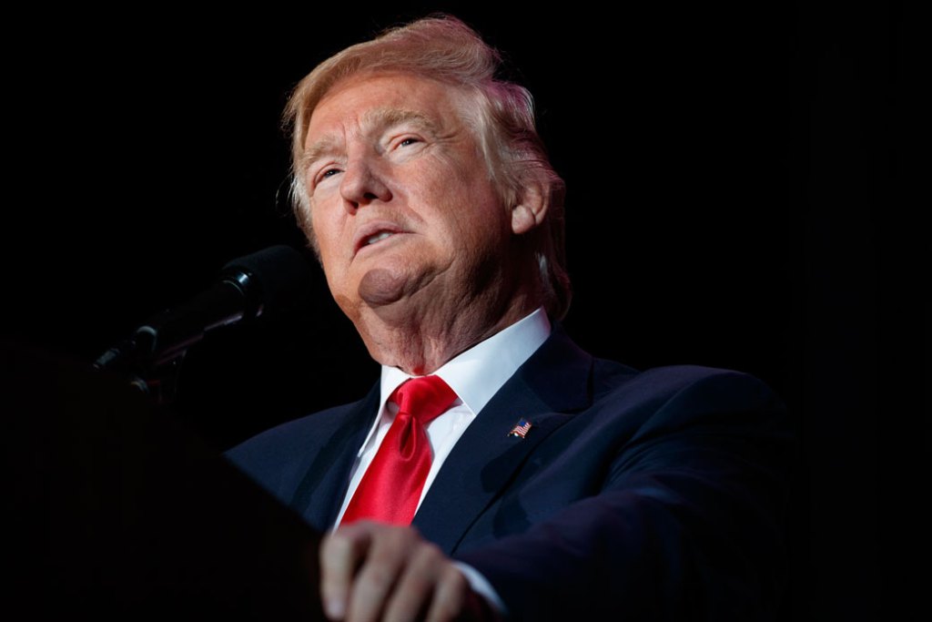 Donald Trump speaks during a rally in Orlando, Florida, on December 16, 2016. (AP/Evan Vucci)