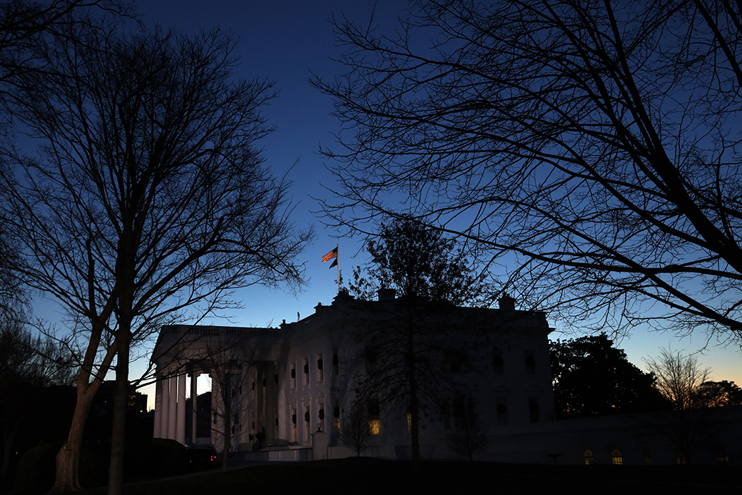An exterior view of the White House is seen on December 18, 2019, in Washington, D.C. (Getty/Alex Wong)