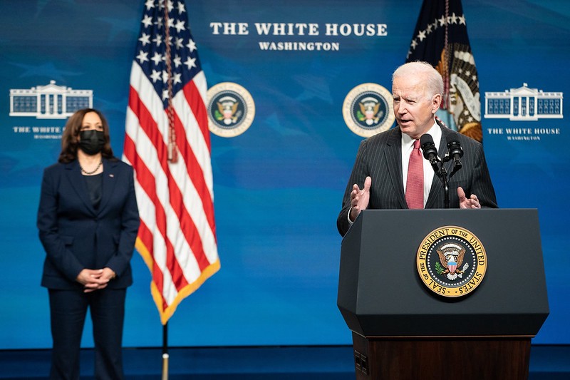 President Biden and Vice President Harris at the White House