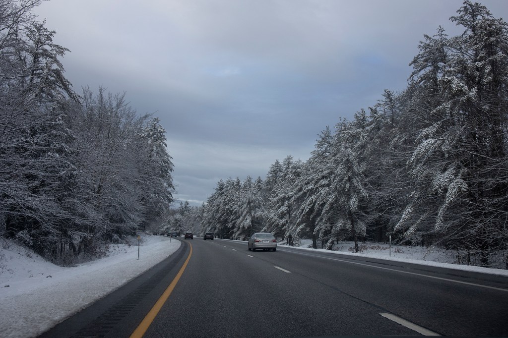 A road in winter