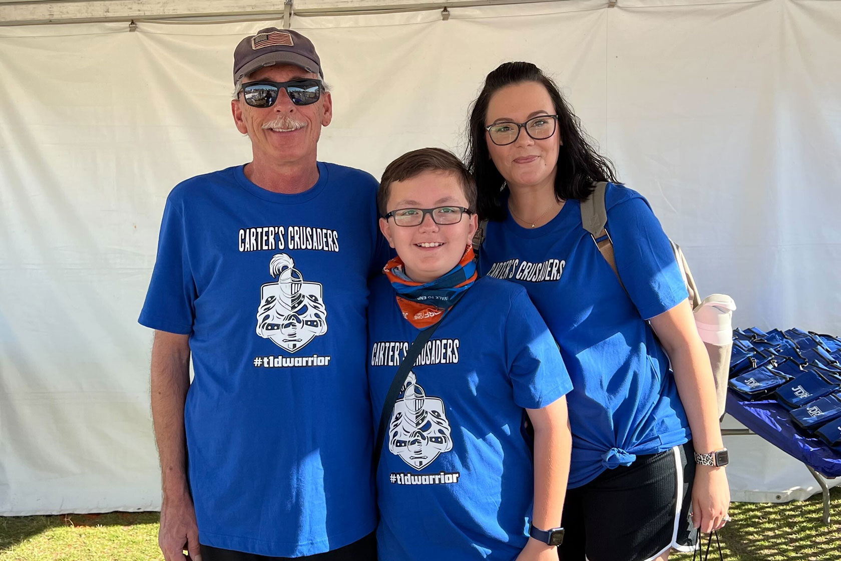 Jennifer Schuerman, right, is pictured with her husband, Todd, and son, Carter, in May 2022. (Photo credit: Jennifer Schuerman) 