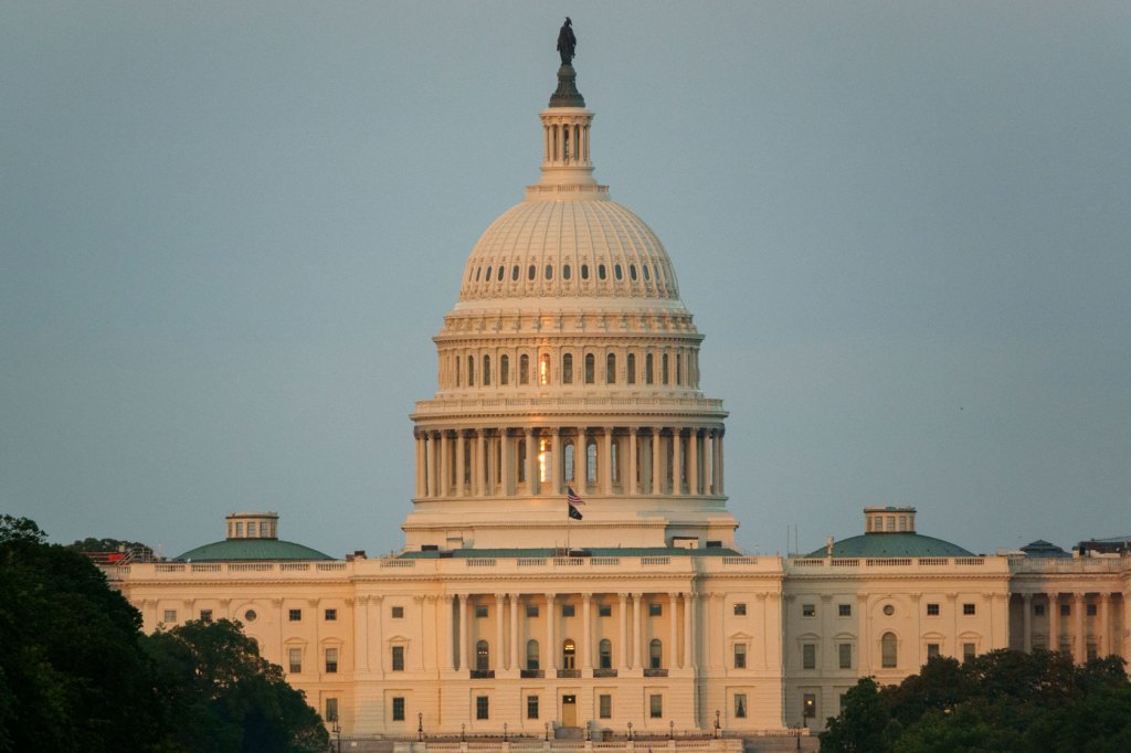 The U.S. Capitol Building is seen.